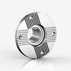 Front output face spline flange